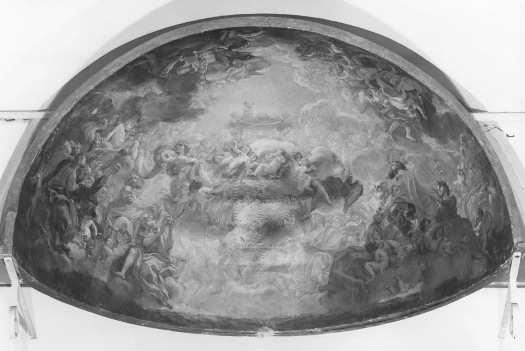 L'adorazione del mistico Agnello - Chiesa del SS. Nome di Gesù all'Argentina, Roma